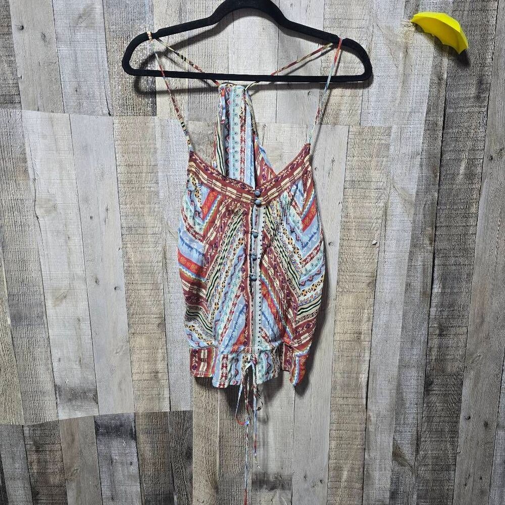 Etro Italy Multicolor Silk Cami Tank Top 40 Small Designer Luxury Boho Indie